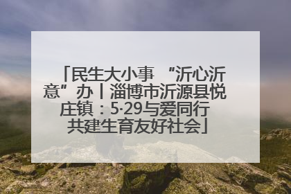 民生大小事 “沂心沂意”办丨淄博市沂源县悦庄镇：5·29与爱同行 共建生育友好社会